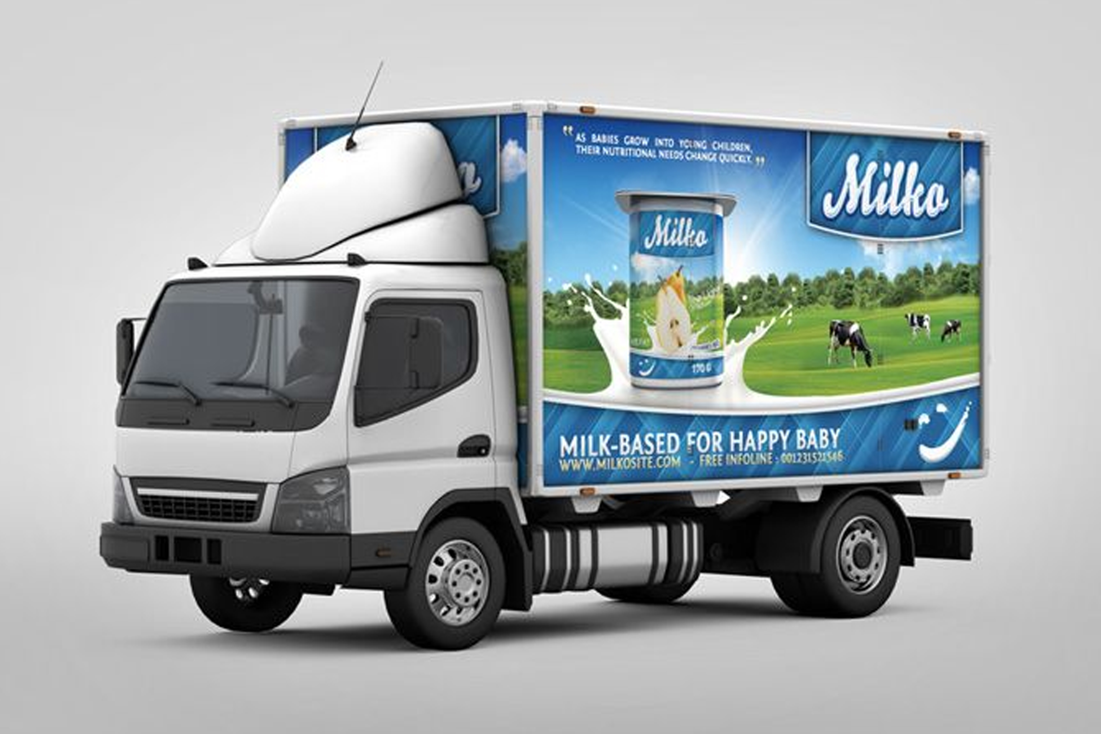 Custom Truck  Branding Graphics Dubai & UAE