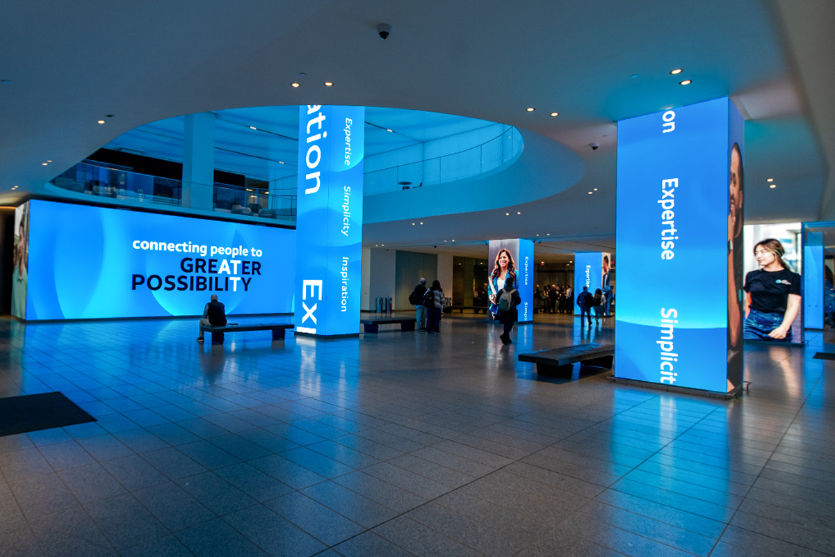 LED Display Signage with Al Falah Advertising